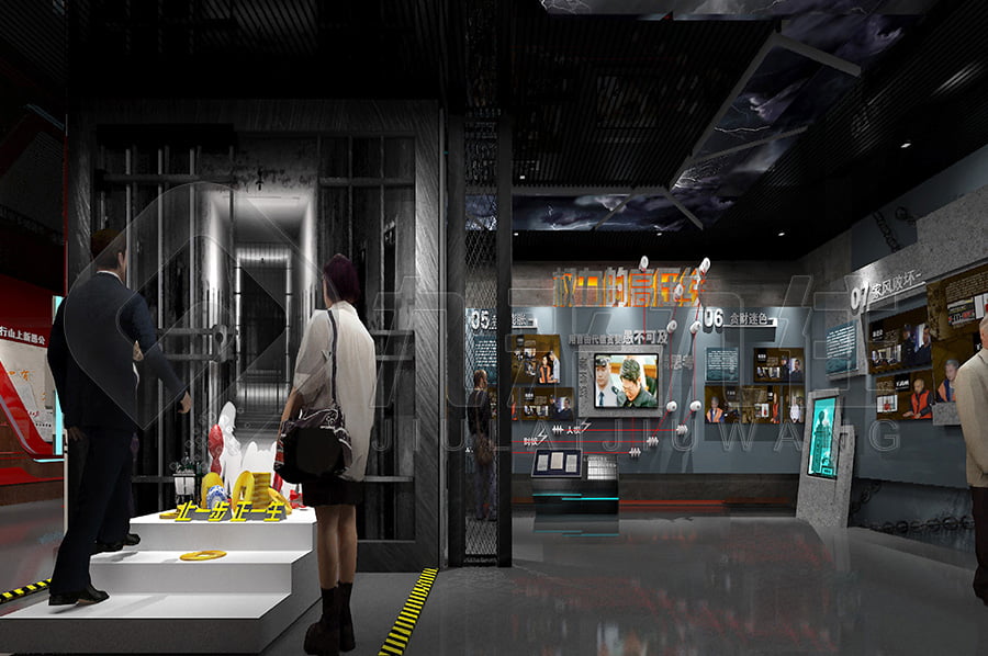 反腐倡廉宣傳館方案，網(wǎng)上3d反腐倡廉文化教育展館，聲光電反腐倡廉基地，墻面互動(dòng)投影系統(tǒng)，互動(dòng)答題系統(tǒng)，互動(dòng)滑軌屏