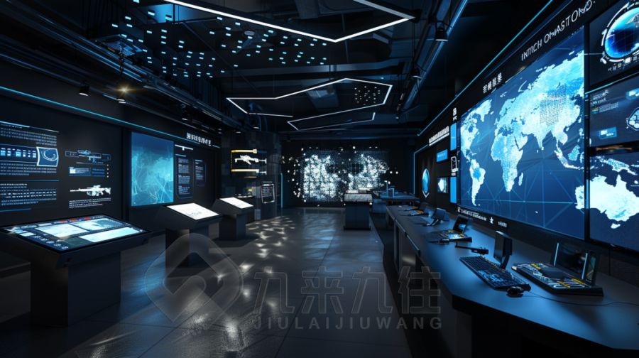 現(xiàn)代國防宣教展廳設計,互動式軍事展館施工,智能化國防教育空間建設