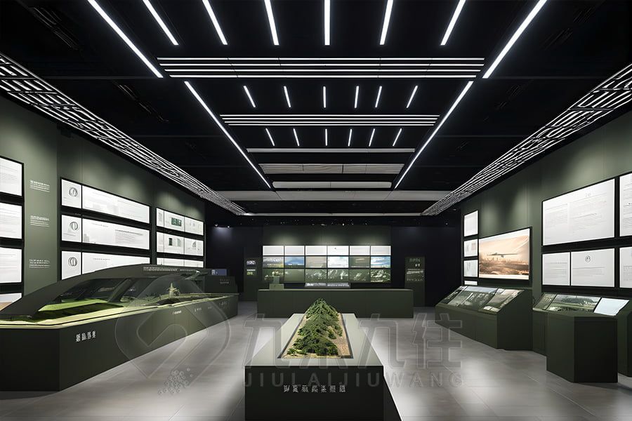 軍史展館施工圖, 高科技軍史展廳設(shè)計(jì), 環(huán)保軍史展廳施工方案