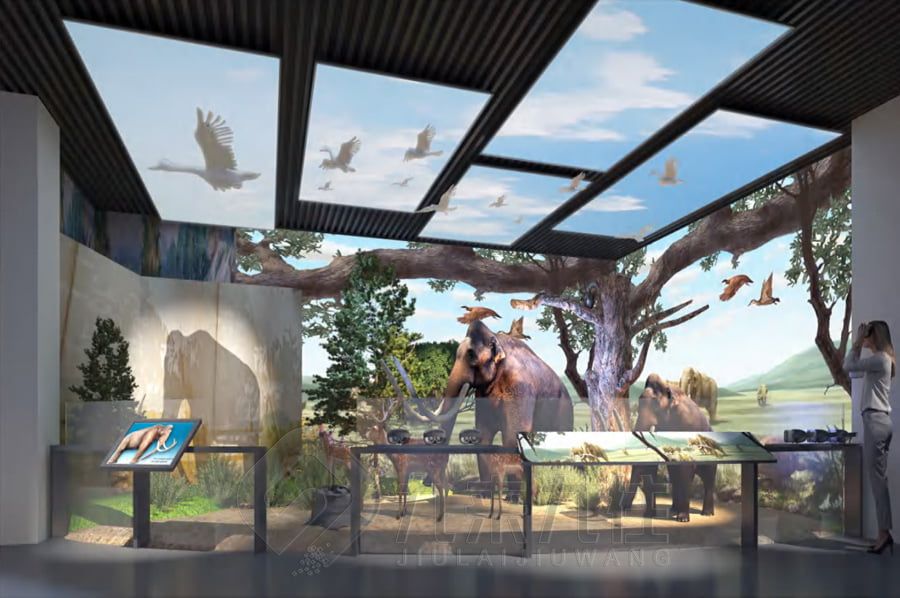 數字化生態(tài)保護教育體驗館設計,高科技環(huán)保展廳施工方案,多媒體生態(tài)展館建設計公司