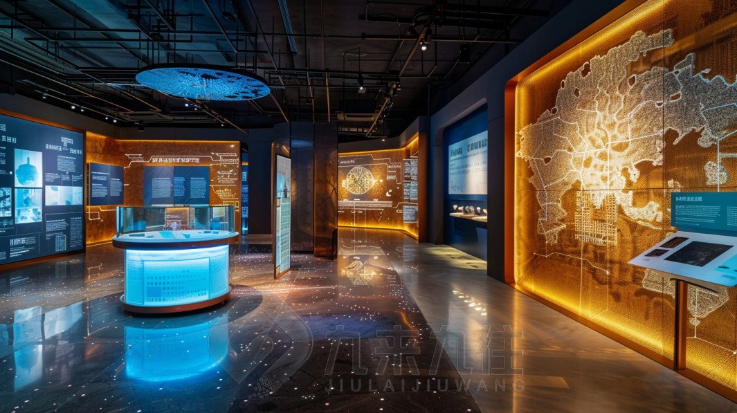 最新博物館設(shè)計方案，多媒體博物館建設(shè)-效果圖、平面圖-展廳方案策劃公司