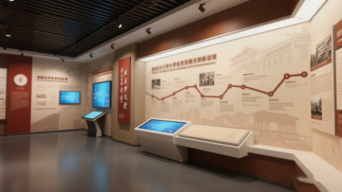 校園文化展廳，學(xué)校展館