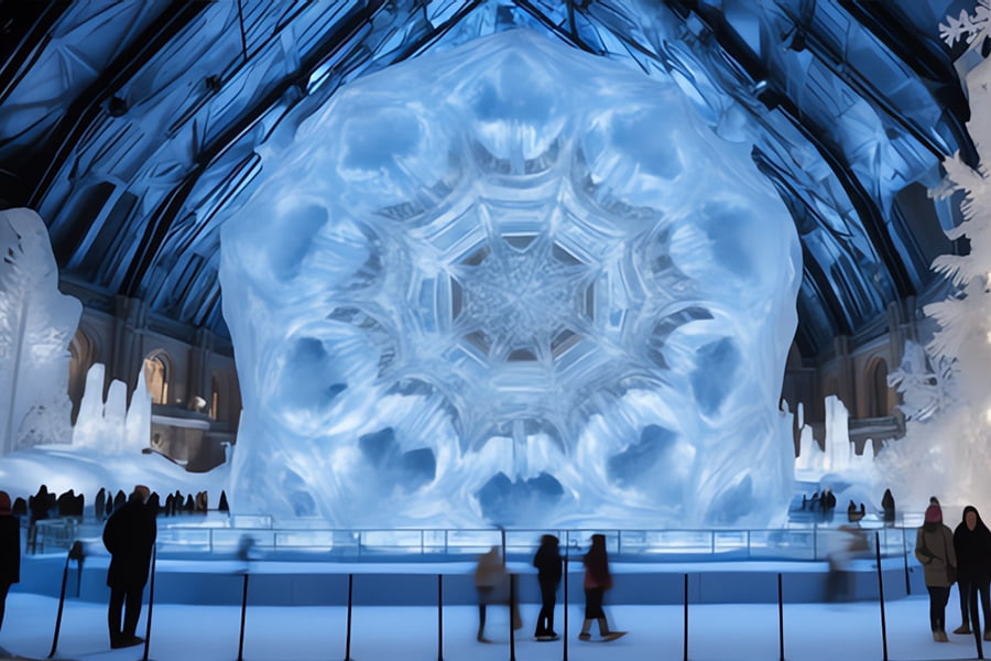 博物館，自然展廳效果圖